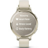 Смарт-часы GARMIN LILY 2 ACTIVE лунное золото с силиконовым ремешком цвета слоновая кость 010-02891-50